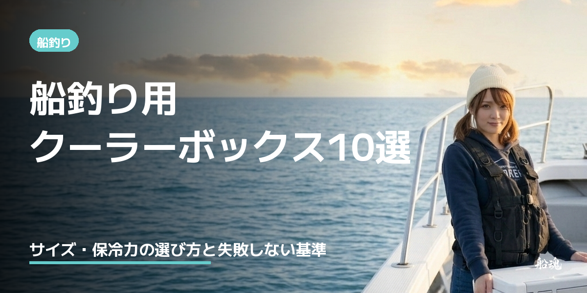船釣り用クーラーボックスおすすめ10選｜内寸・保冷力・容量をどう選ぶか