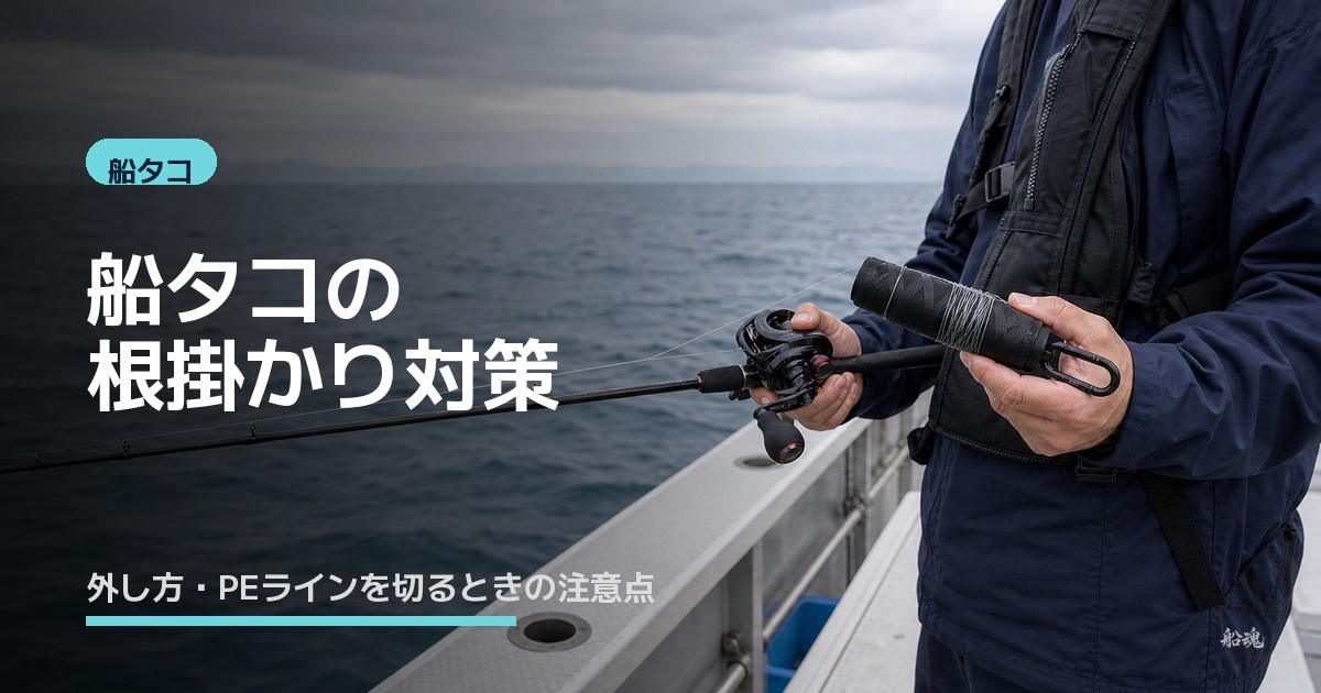 船タコの根掛かり対策とは？外し方とPEラインを切るときの注意点