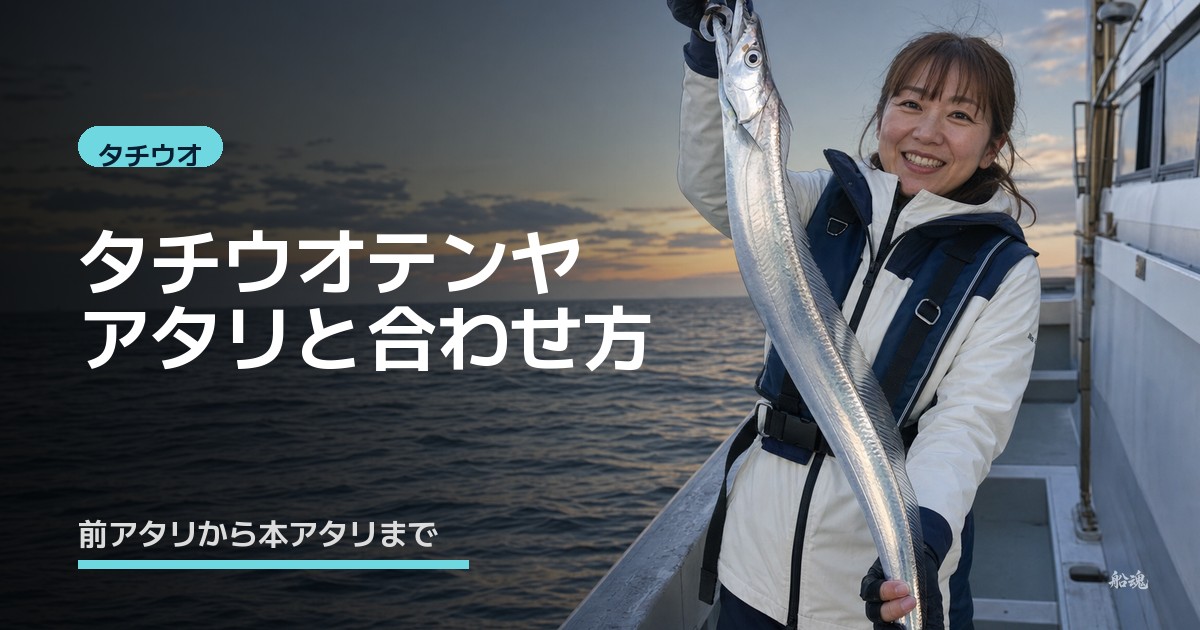 タチウオテンヤのアタリと合わせ方｜前アタリから本アタリまでを解説