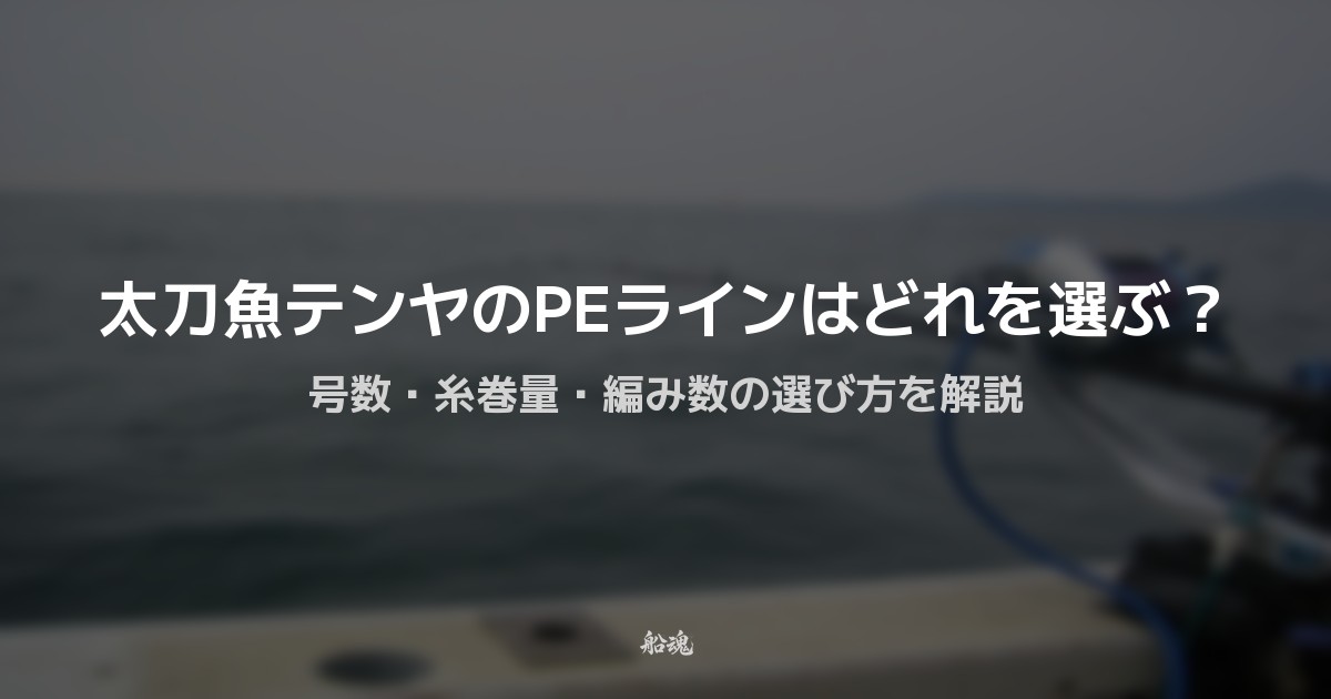【太刀魚テンヤ】PEラインおすすめ8選|フグに負けない色選びと高切れ対策の正解