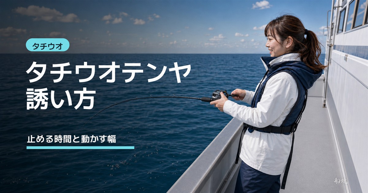 タチウオテンヤの誘い方｜アタリが出ないときに変える動かし方